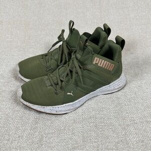 PUMA Retaliate Olive Green Training Sneakers Womens Size 6 Athletic